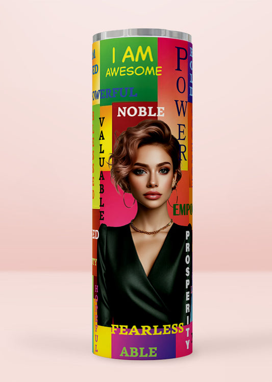 Explosion of Joy AFFRIMATION: Jessica Tumbler