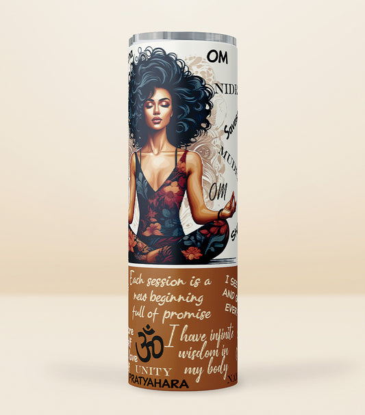 Serenity In Yoga Affirmation Tumbler B