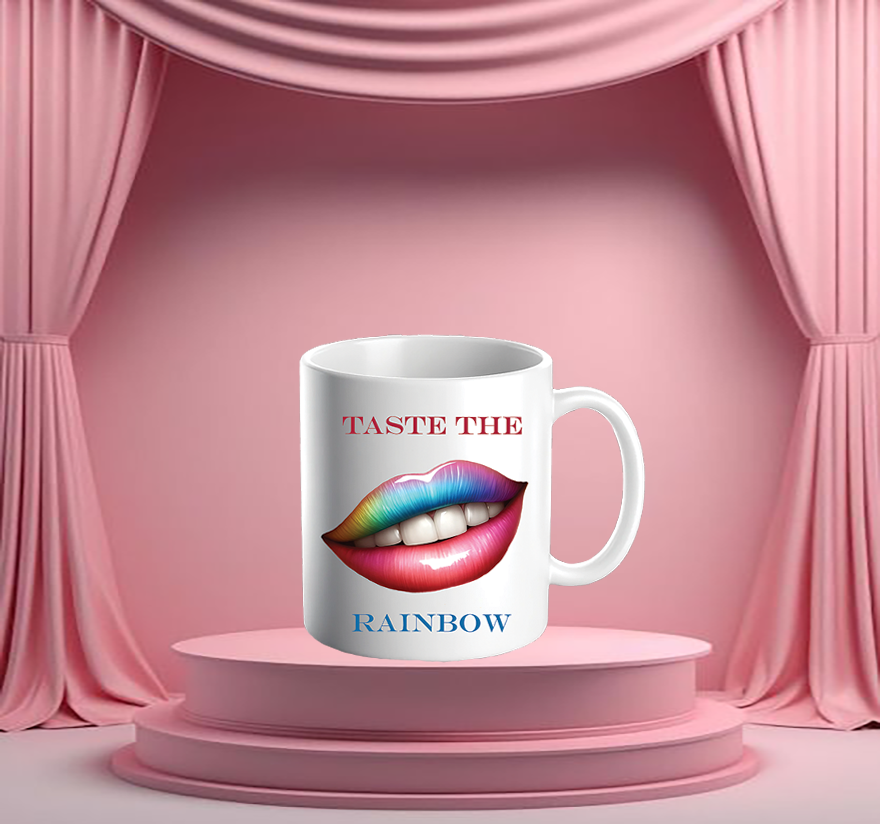 Taste the Rainbow Lips Mug