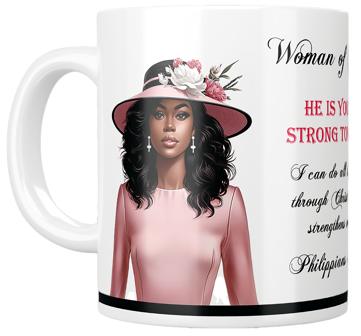 Woman of God Coaster Set Pink