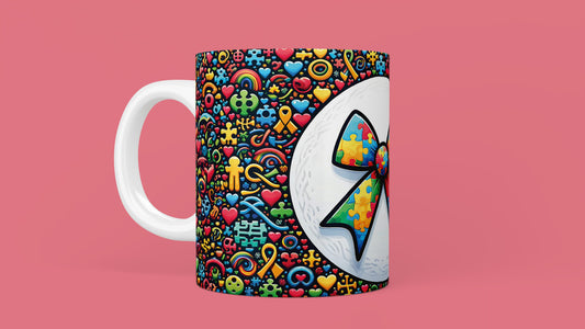 Autism Mom Bow Mug