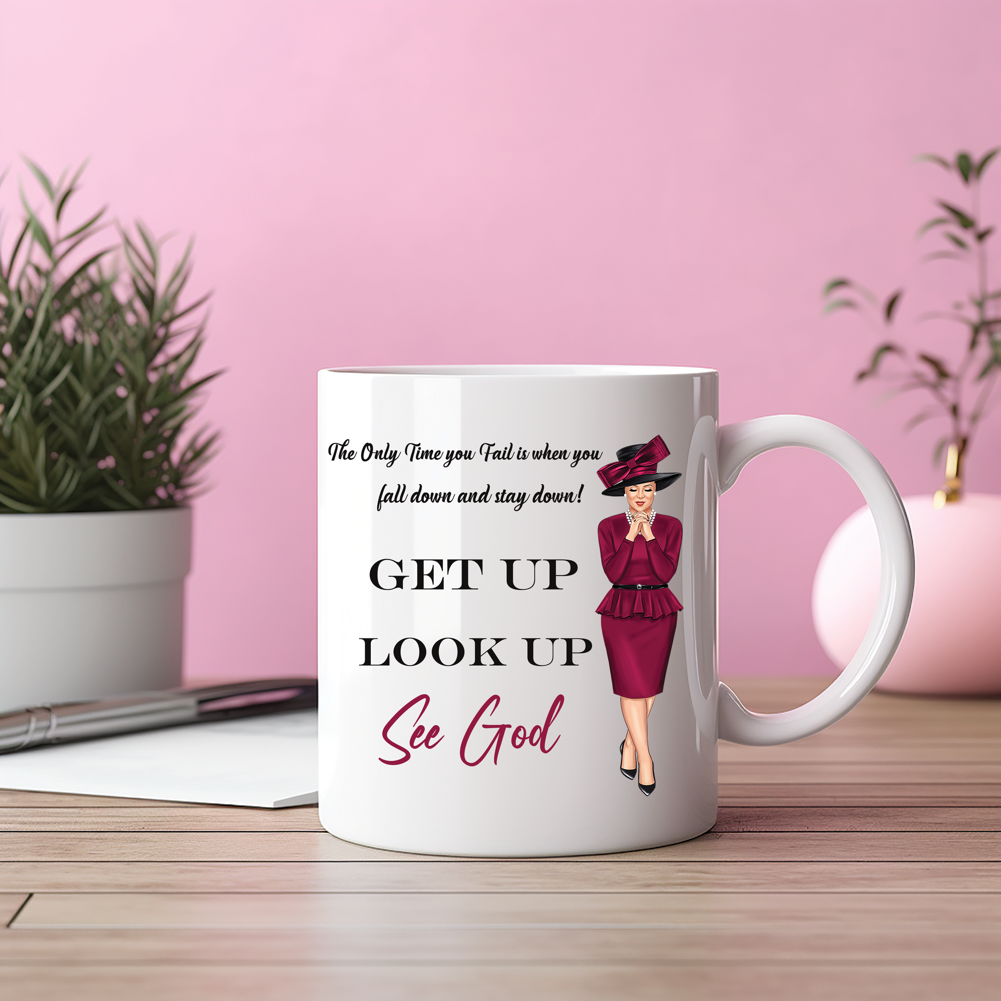 Get Up Look Up See God Mug
