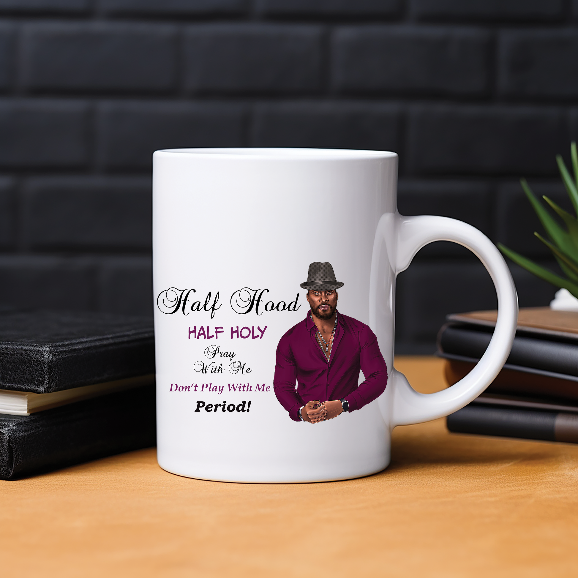 Half Hood and Half Holy Man Mug