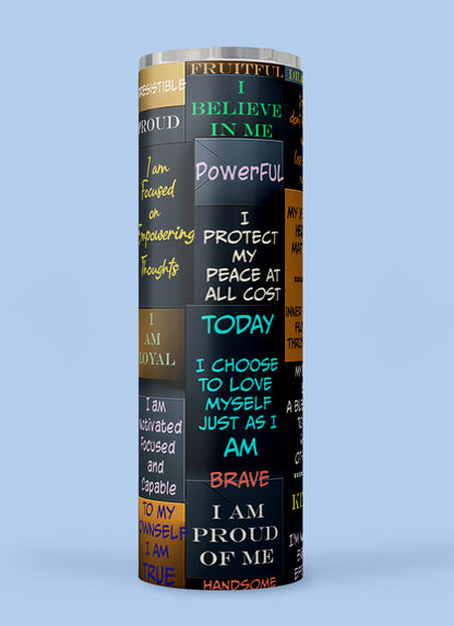 Strength & Wisdom Male Tumbler in Black