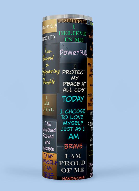 Strength & Wisdom Male Tumbler in Black