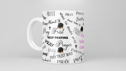 Pray Through It Mug and Coaster Set White