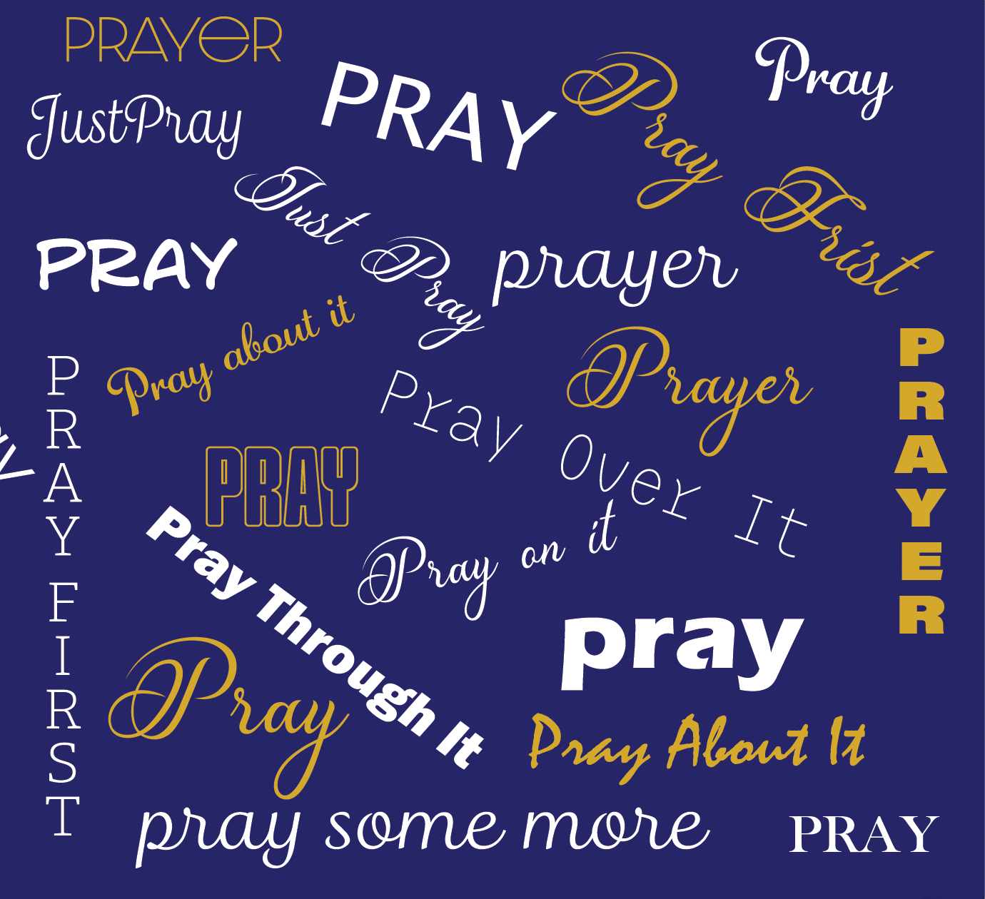 Pray Always/Pray Through It Mug with Coaster Collection Black