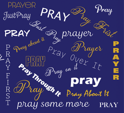 Pray Always/Pray Through It Mug with Coaster Collection Black