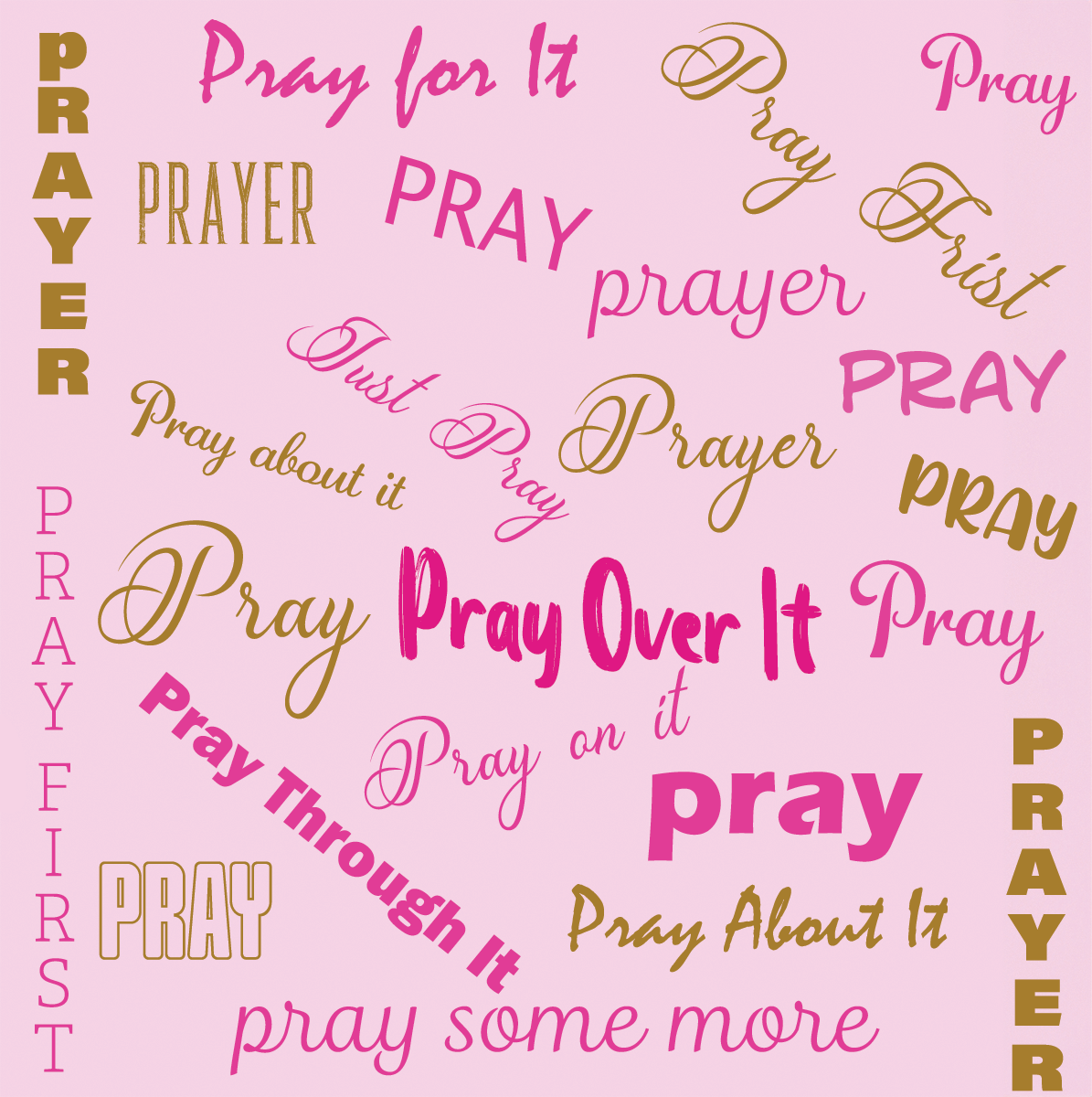 Pray Always/Pray Through It Mug with Coaster Collection Black