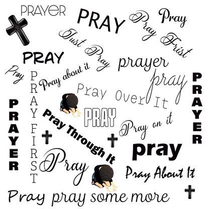 Pray Always/Pray Through It Mug with Coaster Collection Black