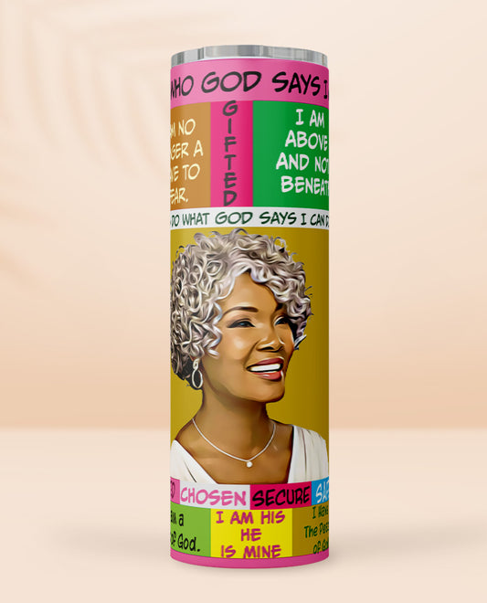 I Am Who God Says I Am "Graceful" Tumbler