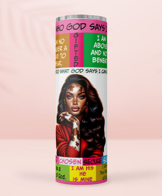 I Am Who God Says I Am "The Wind" Tumbler