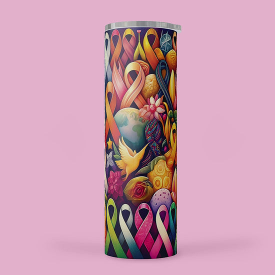 Strength All Caners Ribbons Tumbler