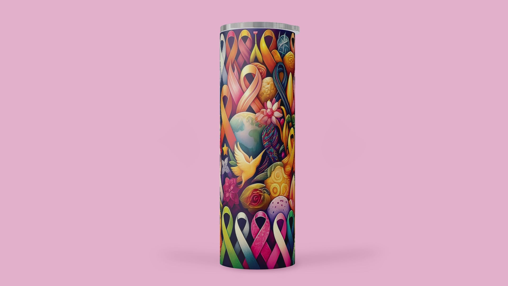 Strength All Caners Ribbons Tumbler