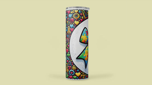 Autism Victory Vibes Tumbler