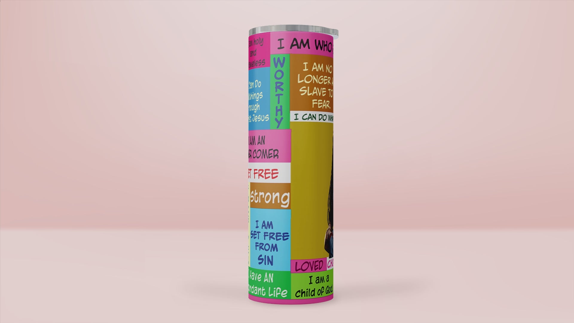 I Am Who God Says I Am "Young Gifted and Black" Tumbler