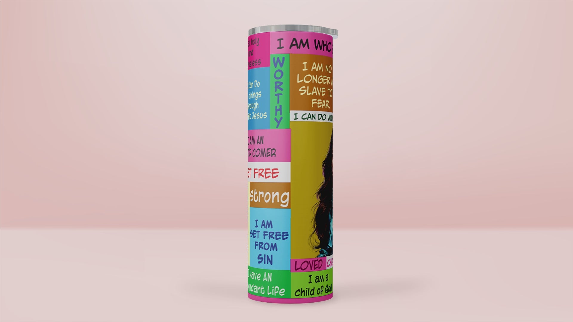 I Am Who God Says I Am "Divine Light" Tumbler