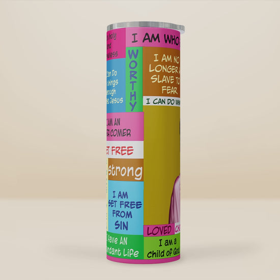 I Am Who God Says I Am "Thankful" Tumbler